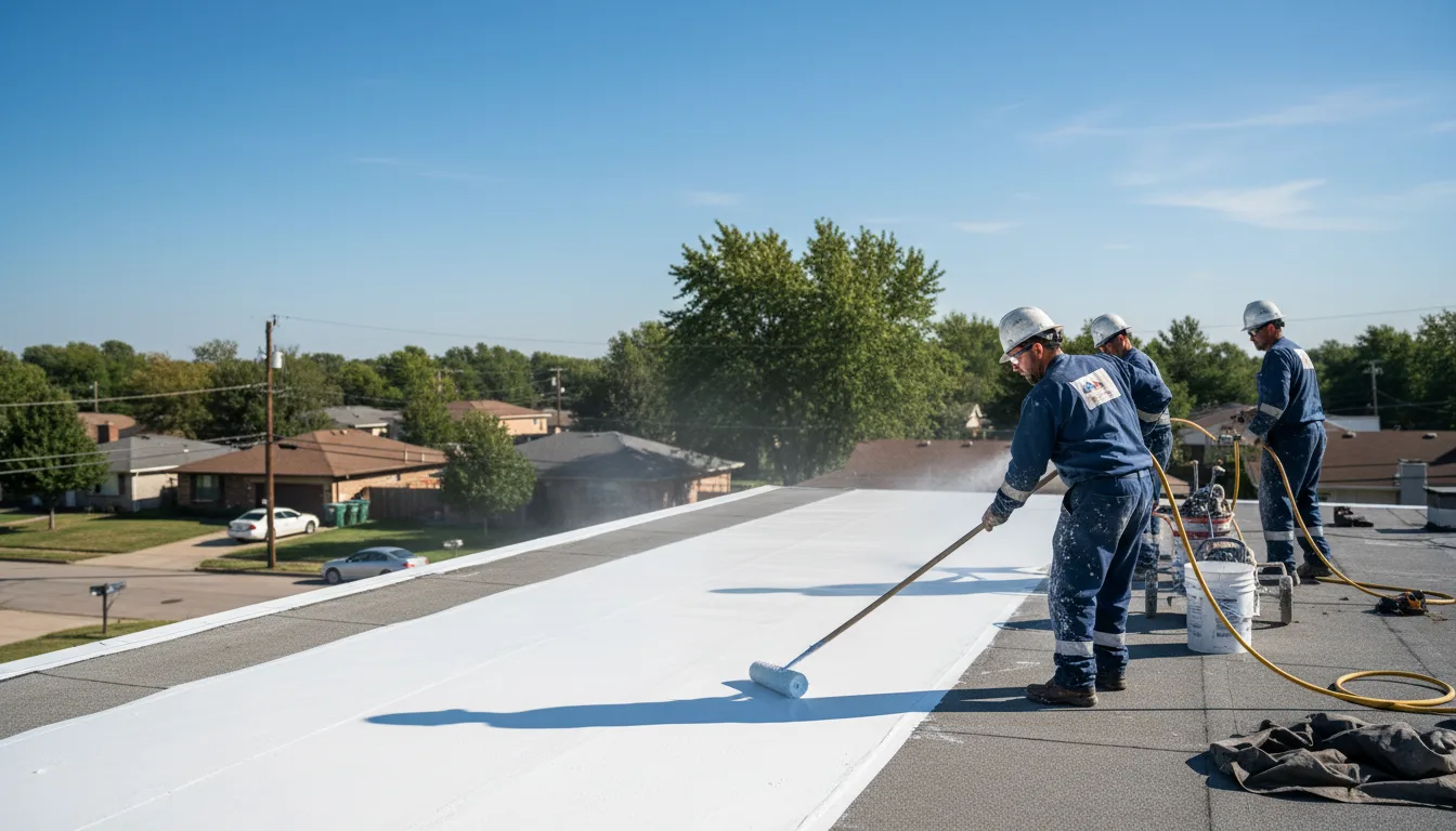 Commercial roof coating in Junedale, PA near me
